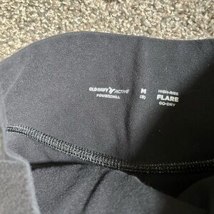 Old Navy Black High-Rise Flare Active Girls Leggings size 8